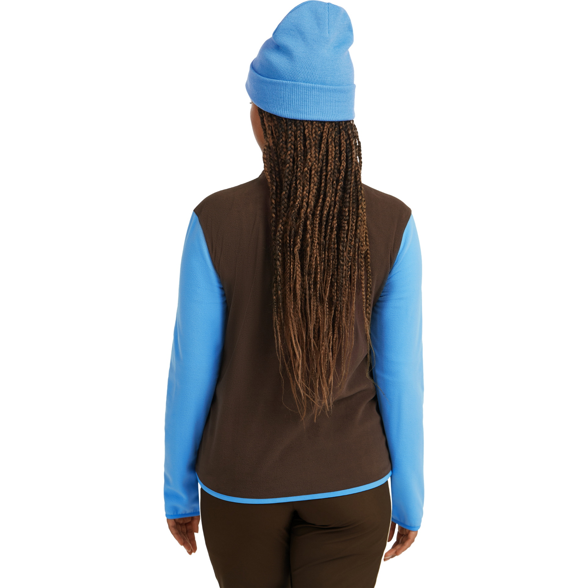 2025 O'Neill Dames FWC'Cruz Driedubbele Polartec Half-Zip Fleece 1350080 - Blue Poppy Colour Block